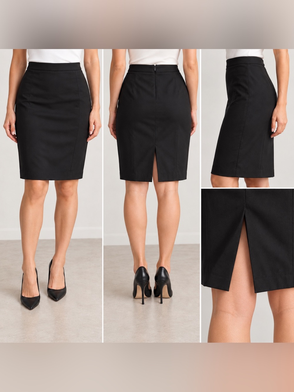 Ann Taylor Pencil Skirt in Black Size 4 NWT